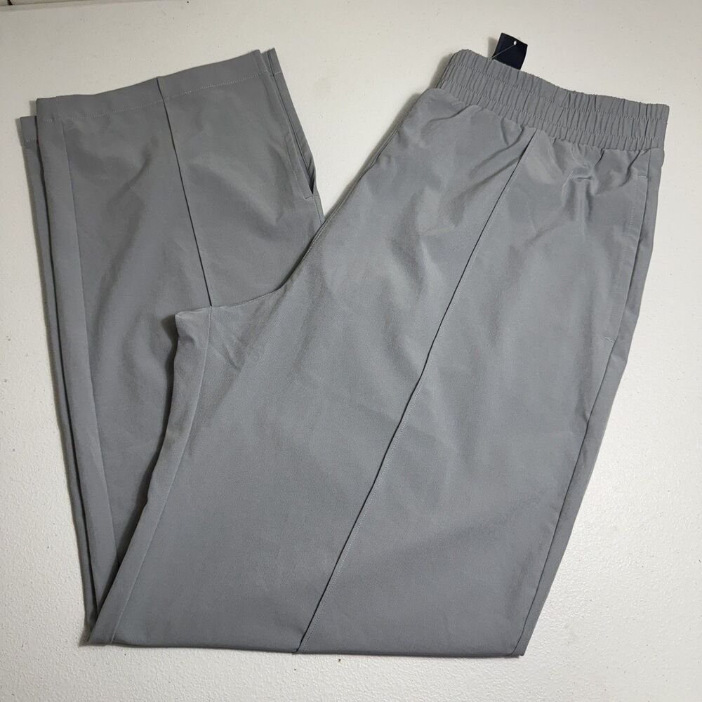 NWT ABERCROMBIE & FITCH Women’s Gray Waist Stretch Casual Cool Work Pants Size L